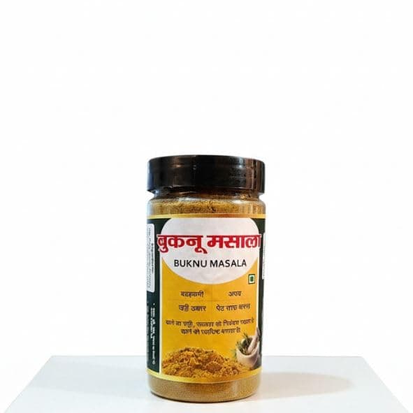 RK Jain Pharmacy Buknu Masala Kanpur 100g | Authentic Dehati Buknu Powder | Traditional Digestive Spice Mix | Packed in Food Grade Plastic Jar