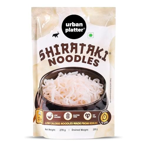 Urban Platter Shirataki Konjac Noodles, 270g (Fat-Free, Gluten-Free, Low Carb, Ready to Use)