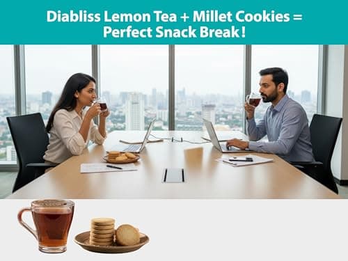 Diabliss Millet Cookies – Made with Millets & Whole Wheat, No Maida | Low GI Sugar & 17 Herbs & Spices | Glucose Friendly Crunchy Snack | Trusted by Consumers in 3 Continents | 120g - Pack of 5 — image 7