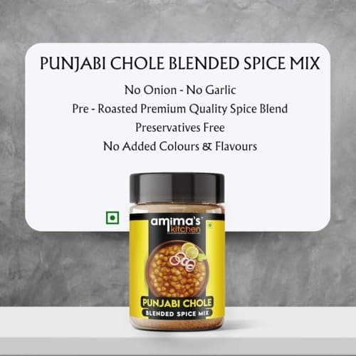 Amima's Kitchen Punjabi Chole Jain Spice Mix (No Onion No Garlic) – 100 Grams | Blended Spice Mix | For Healthy and Delicious Cooking | No Synthetic Flavour & Color | Ready Masala Powder — image 4