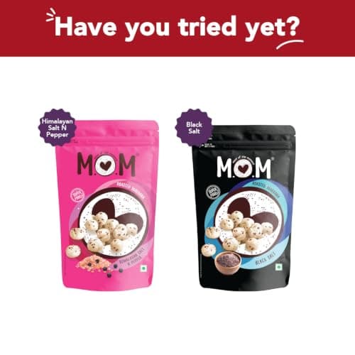 MOM - Meal of the Moment, Roasted Khatta Meetha Makhana (Pack of 2), 60g each | Source of Protein | No Palm Oil | Gluten free — image 7