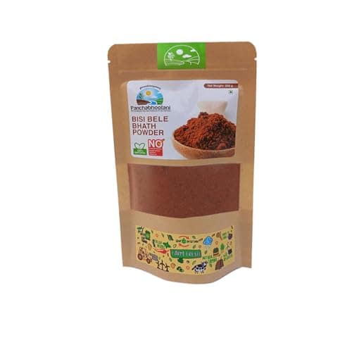 Panchabhootani Bisi Bele Bath Powder 200g| Authentic Flavours From South India, Goodness Of Wholesome Spices & Lentil, All Natural Ingredients, Roast Blend & Grounded, No Added Color & Preservatives