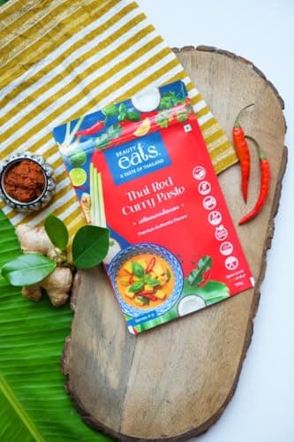 Beauty Eats Thai Red Curry Paste| Bold Spices & Herbs| Restaurant-Quality Taste|100% Vegetarian| No Onion&Garlic (Pack Of 2, 2 * 100Gm) — image 3