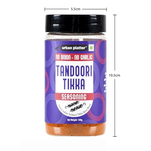 Urban Platter Jain Tandoori Tikka Seasoning, 100g (Smoky BBQ-style Spice Blend | Onion & Garlic- free | Great for Fries, Popcorn, Makhanas & Marinades) — image 7