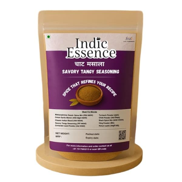 Indic Essence Pure Turmeric Powder (Halad) - 250g And No Onion No Garlic Combo | Chilli Powder, Coriander Seed Powder & Turmeric (100g Each) | PACK OF 2 — image 3