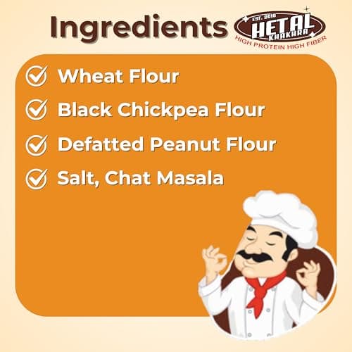 Chat Khakhra | JAIN | Crispy | Ready To Eat | High Protein High Fiber| No Palm Oil | 200g Vacuum Pack Of 2 — image 6