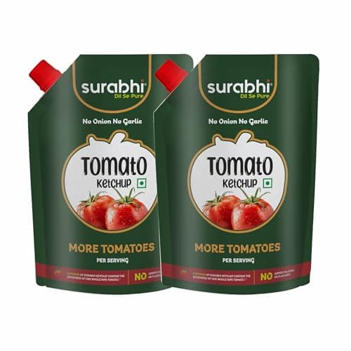 Surabhi Tomato Ketchup 900g Pouch | No Onion No Garlic | No Artificial Colours & Flavours — image 8