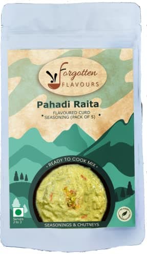 Forgotten Flavours - Pahadi Raitha Masala | Rai/Mustard Infused Authentic Pahadi Raita Masala Seasoning Mix Powder, No Preservatives | Chaas Masala | Buttermilk Masala | 80 GMS | Pack of 1 — image 8