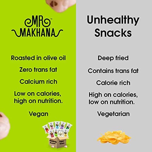 Mr. Makhana Roasted Makhana and Foxnuts | Healthy Snacks | Gluten Free | MSG Free | Antioxidant | Rich Calcium | Zero Trans Fat | Zero cholesterol (Lime & Chilli) — image 4
