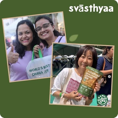 Svasthyaa Roasted Chana Jor Garam Healthy Snack for Kids & Adults | Crispy Channa Namkeen, High Protein, Gluten Free | Vegan Jain Snack with Sea Salt & Hing | No Palm Oil, No Added Sugar 220g - Pack of 3 — image 5