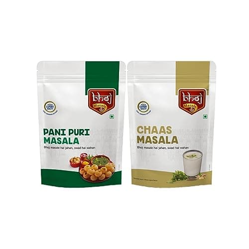 Bhoj Masale Pani Puri And Chaas Masala Powder Combo Pack Net 450GM Each Total Gross 1 kg (net 0.9kg) | Aromatic Jain Spice for Flavorful Indian Cooking | For Flavorful Cooking | No Artificial Flavor Added — image 5