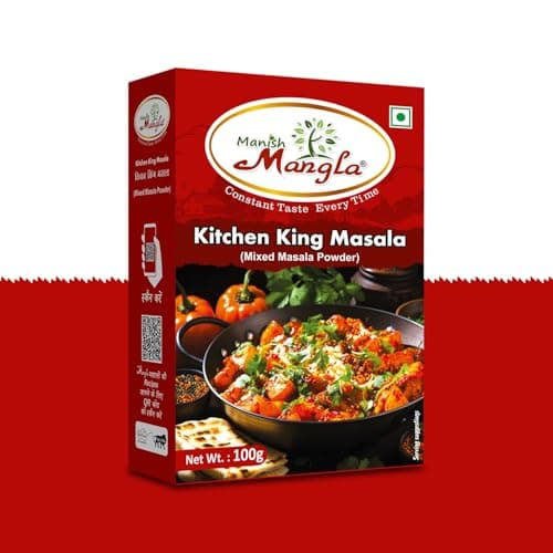 Manish Mangla Kitchen King Masala 100g | Mixed Spice Powder for Sabzi, Paneer & Curry | Rich Aroma & Authentic Taste | No Onion No Garlic | All-Purpose Indian Masala — image 4