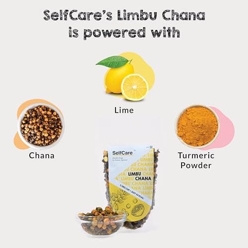 SelfCare By Suman Agarwal Limbu Chana Pack of 1 200g | Roasted - No Added Sugar - Gluten Free | Snacks - Namkeen - Grocery | Spicy Crunchy & Chatpata - Tae time Snakcing | Jain & Travel Friendly — image 2