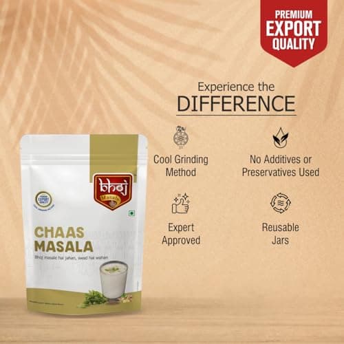Bhoj Masale Chaas Masala 200GM | Buttermilk Masala | Helpful for digestion | Indian Spice Masala | Zero Additives And Preservatives. No Colour, No Preservatives, No Onion & No Garlic (Jain Friendly) — image 5