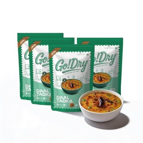 Go!Dry Jain Dal Tadka | Ready to Eat Indian Meal | No Onion No Garlic | No Preservatives & No Palm Oil | 75g — image 8