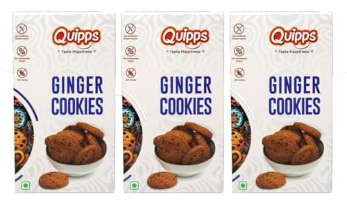 Quipps Premium Ginger Cookies | Pack of 2 (200g Each) | Healthy Biscuits with Real Ginger, Jaggery & White Butter | No Maida, No White Sugar, No Preservativess | All Natural Ingredients & Crunchy Biscuits | Freshly Baked Snacks for Tea, Breakfast & Gifting — image 8