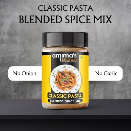 Amima's Kitchen Combo Of Classic Pasta Spice Mix & Noodles Tastemaker Jain Spice Mix (No Onion No Garlic) – 100 Grams (Pack of 2) | Blended Spice Mix | Pure & Hygiene | For Healthy Cooking | No Synthetic Flavour & Color — image 3