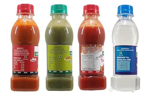Green Piece Jain Sauce/Catchup Combo Without Onion/garlic/Potato Tomato Sauce (200gm),Green Chilli Sauce (200gm) and Red Chilli Sauce (200gm) and Vinegar (200gm) (Pack of 4) (800 g) — image 3