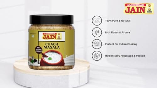 AADESHWAR JAIN Chaas Masala | Buttermilk Masala | Helpful for digestion | Ready to Sprinkle | Chhach Masala Powder (100g) — image 6