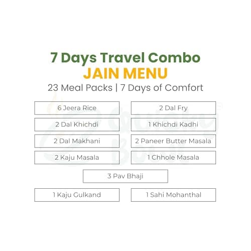 Quicky Bowl Ready To Eat Travel Combo - Jain (Jain Combo - 7 Days) — image 3