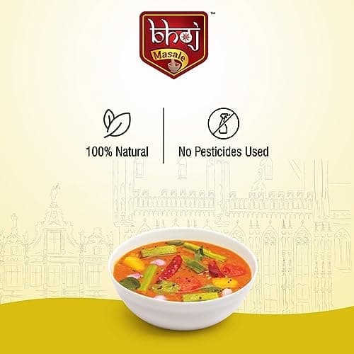 Bhoj Masale Sambhar Masala 200GM | Flavorful and aromatic Sambhar Masala with no added preservatives | Prepare Delicious Sambar At Home. No colour, no preservatives no onion & no garlic (Jain Masala) — image 8