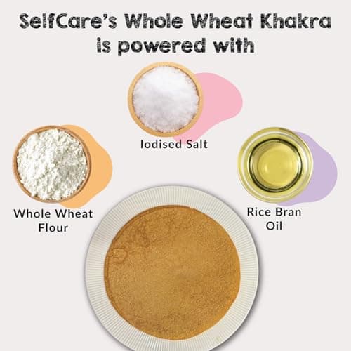 SelfCare By Suman Agarwal Whole Wheat Khakhra Pack of 1 250g | Travel Friendly - Aids digestion - Fibre Rich | Healthy-Snacks-Namkeen-Grocery | Crispy - Tea time - Eat with Dip | — image 2