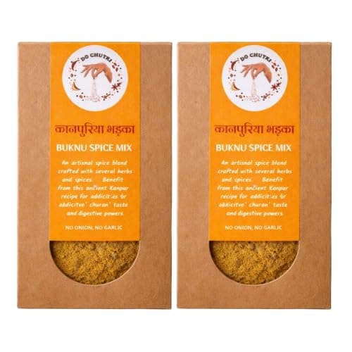 Do Chutki Kanpuriya Bhadka - Buknu Masala Kanpur 100g (Pack of 2) | Traditional Spice Mix & Seasoning Powder | Desi Buknu Powder Masala With Indian Spices | No Onion No Garlic