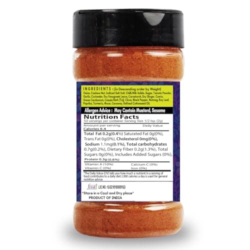 SARANZ Paneer Butter Jain & Paneer Tikka Jain Masala (Combo Pack) Instant Use | Spice Powders and Masalas | Artisanal Spices with Rich & Strong Flavour | 100 Gms Sprinkler Jar — image 3