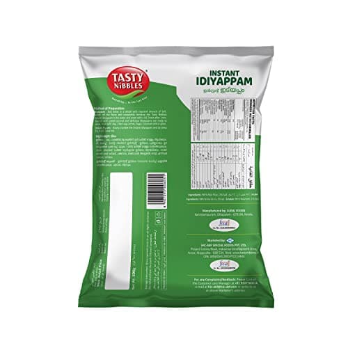 Tasty Nibbles Instant Idiyappam 100Gm X 6 (Pack of 6) | Rice Noodles | 1 Minute South Indian Breakfast | Quick & Easy Soft Idiyappam | String Hopper | Indiappa | Noolappam | Ottu Shavige - Vegetarian — image 3