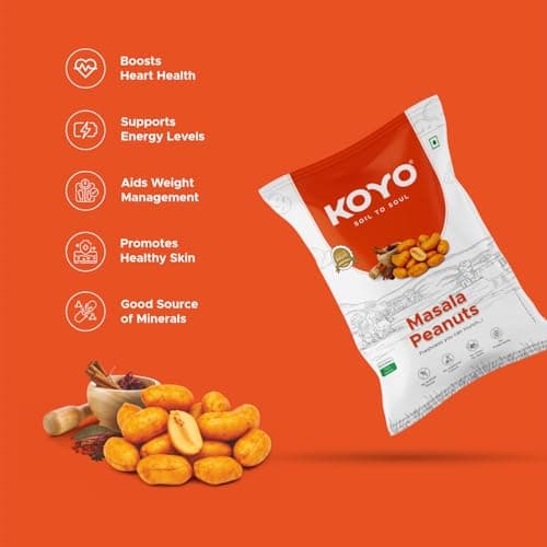 KOYO Masala Chana 360g, Snack and Namkeen | Roasted Chana Masala Chickpeas Masala Chana | High Protein Healthy Snack | Natural and Crunchy — image 5