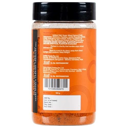 Urban Platter Jain Peri Peri Seasoning, 100g (Signature African-Style Spice Blend | Onion & Garlic- free | Great For Fries, Popcorn, Makhanas & Marinades) — image 2