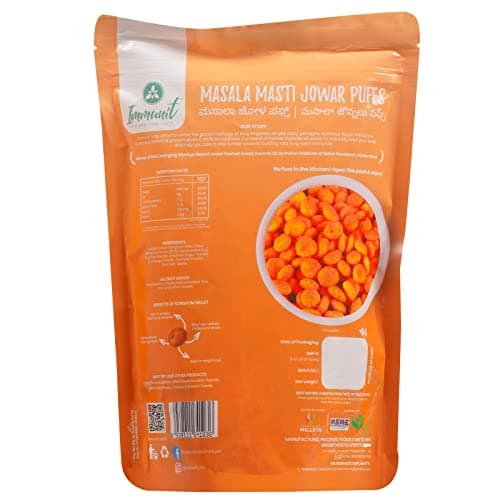 Immunit Gluten Free, Low Fat Masala Masti Jowar Puffs | Healthy & tasty office/party snack, No Preservatives, 60 Grams — image 4