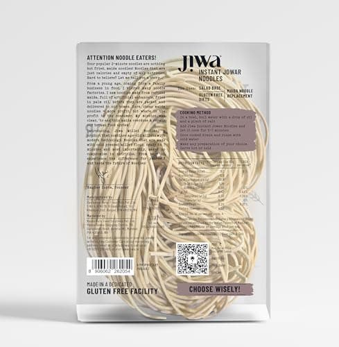 Jiwa Instant Jowar Noodles | Hakka Noodles | Cooks in 7 Minutes | Ready to Cook | 100% Millet | No Maida, No Atta | Not Fried | Gluten Free | 200 G — image 3