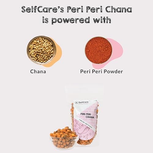 SelfCare By Suman Agarwal Peri Peri Chana Pack of 1 200g | Healthy - Roasted - Gluten free | Snacks - Namkeen - Grocery | Crispy - Chatpata - Tea time Snacking | Travel & Jain Friendly — image 2