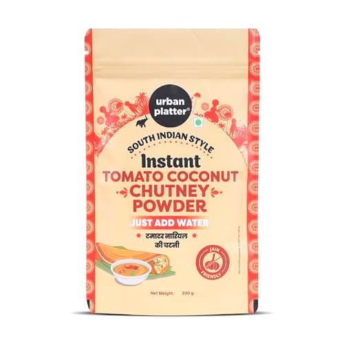 Urban Platter South Indian Style Instant Tomato Coconut Chutney Powder, 200g / 7oz [Nariyal ki Chutney, Just Add Water]