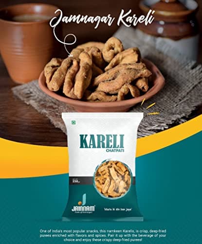 Jainam Food ChatPati Kareli (250g) | Ready to Eat Gujarati Snack | Spicy and Crispy — image 3