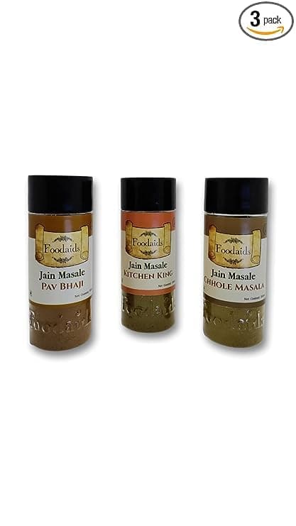 Foodaids Jain Masala Combo Pack Of 3(300Gm)-Chhole Masala Powder, Kitchen King, Pav Bhaji Masala -Pack Of 3 (100 Gm Each) No Onion, No Garlic. Navratri Special. — image 7