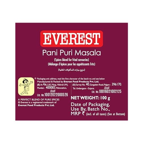 Everest Pani Puri Masala, 100g. — image 4