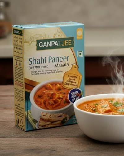 Ganpatjee Shahi Paneer Masala,100G | No need to add Cashew | Complete Ready Mix masala | No Onion No Garlic — image 5