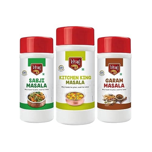 Bhoj Masale Sabji, Kitchen King And Garam Masala Powder Combo Pack 200GM Each | Aromatic Spice for Flavorful Indian Cooking | For Flavorful Cooking | No Artificial Flavor Added. No colour, no preservatives, no Onion & No Garlic ( Jain Friendly) — image 5