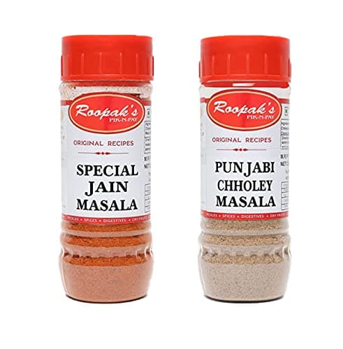 ROOPAK'S - Combo Pack Of Special Jain Masala + Punjabi Choley Masala (Pack Of 2, 100gm each)
