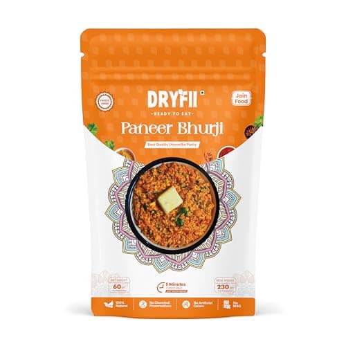 Dryfii Ready-to-Eat Paneer Combo – Paneer Butter Masala & Paneer Bhurji | Instant Jain Meal | No Onion No Garlic | Freeze-Dried | 450g — image 3