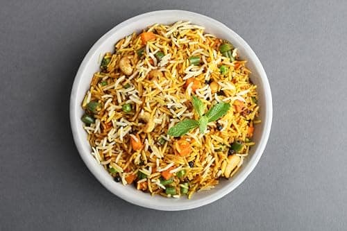 Eat Easy Ready To Eat Jain Veg Biryani- 95gm (Pack of 6) | Instant Food | Indian Meal, Travel Food | No Preservatives, No Added Artificial Colours & Flavours | Just Add Water and Cook — image 6