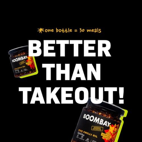 Boombay Five Chilli Oil Topping 190 grams | Nothing Artificial | No Bad Oils | Zero Sugar | Plant Based | Use as a Tadka for Dal, Topping on Pizza, Spicy Flavour to Noodles (Pack of 2) — image 7