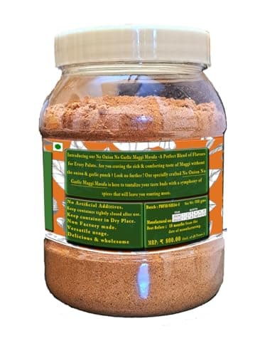 Pure Blends Jain Noodles Masala | All-in-One Masala | Without Onion & Garlic | Authentic Jain Seasoning Mix | Perfect for Instant Noodles, Pasta, Poha, Fried rice Aloo sabji & other Dry Snacks | 500gm — image 2