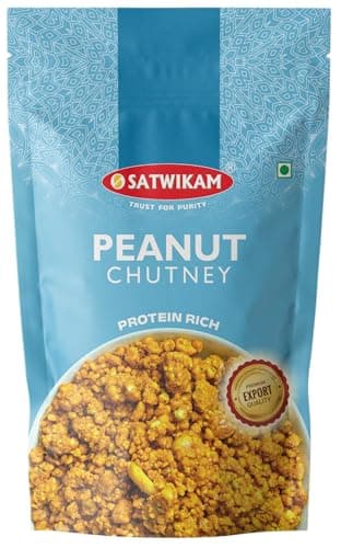 SATWIKAM Peanut Chutney-No onion no garlic (200gmsX1pack), Shelf life=6M