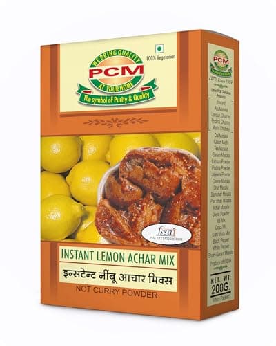 PCM Lemon Achar Masala 200g | Nimbu Achar Spice Blend for Homemade Pickle