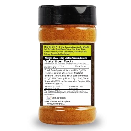 SARANZ Paneer Butter Jain Blended Masala Perfect for Cooking, Ready to Use, No added colours, Spice Powders and Masalas, Premium Artisanal Spices with Rich & Strong Flavour-100 Grams Sprinkler Jar — image 2