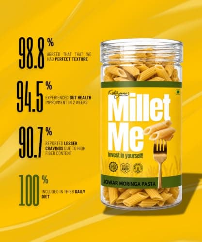 Millet Me by Kuizeens Jowar Moringa Pasta - 230g | Superfood Infused | Protein Rich | Gluten-Free & Nutrient-Rich | Easy-to-Make | Healthy Alternative for Wholesome Meals | Jain | No Onion & Garlic — image 5
