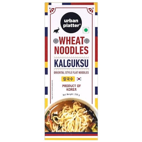 Urban Platter Kalguksu Wheat Noodles, 250g (Flat Korean Soup Noodles | Thick & Chewy Texture | Ideal for Brothy & Comfort Dishes) — image 2